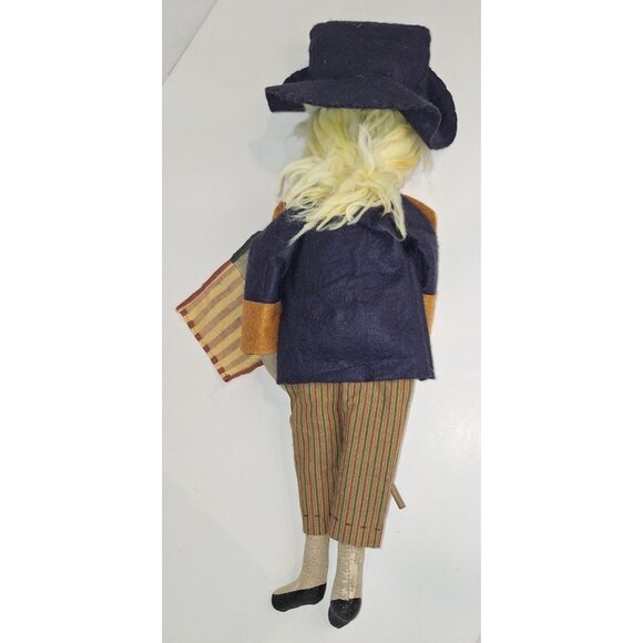 Primitive Colonial George Washington Doll 19" Tall Rare Patriotic July 4th - Picture 6 of 16